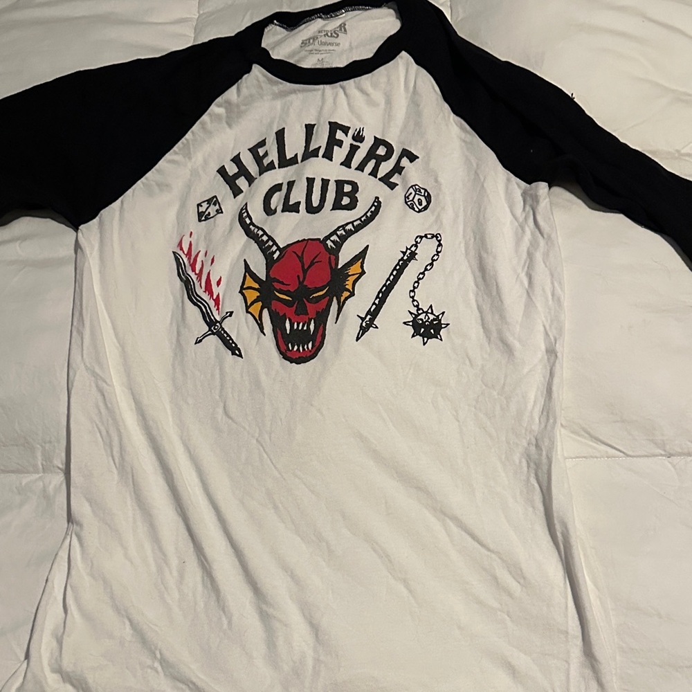 Stranger Things Hellfire Club Graphic Raglan Tee